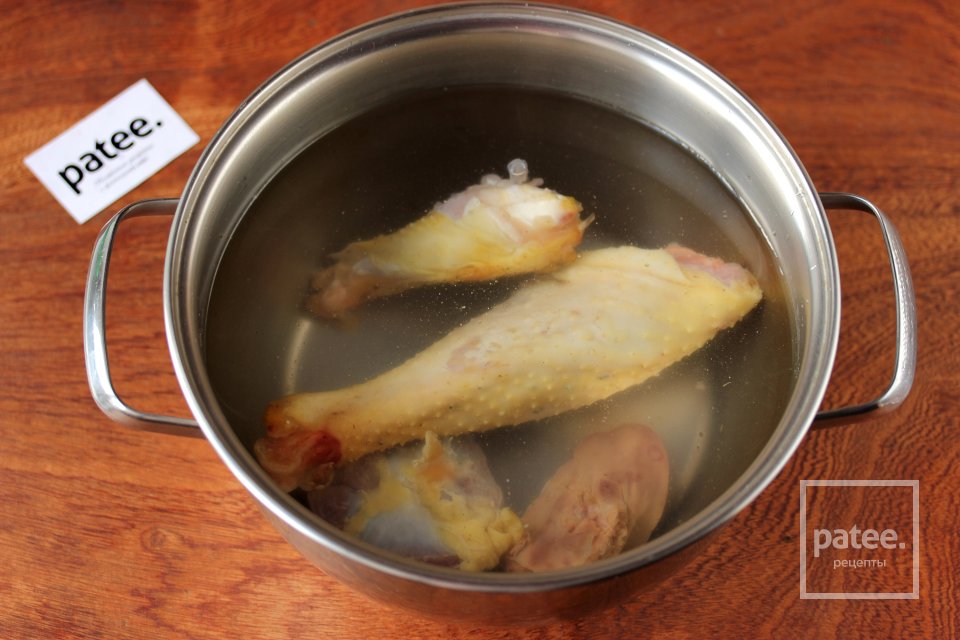 Суп с замороженным шпинатом и яйцом - Шаг 2