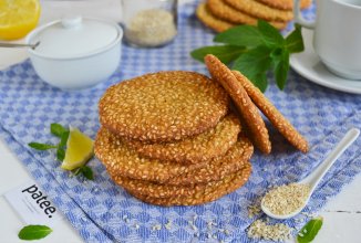 Кунжутное печенье из цельнозерновой муки