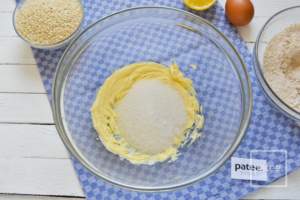 Кунжутное печенье из цельнозерновой муки - Шаг 6