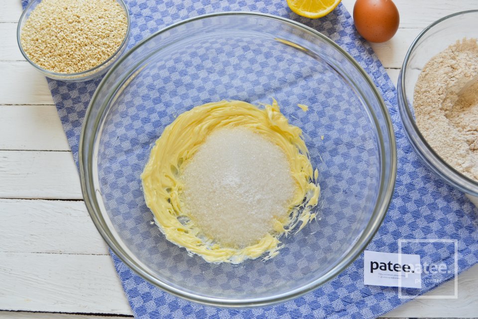 Кунжутное печенье из цельнозерновой муки - Шаг 7