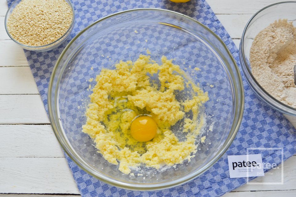 Кунжутное печенье из цельнозерновой муки - Шаг 8