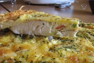 Филе рыбы, запеченное в яйце с майонезом