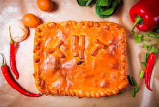 Овощной пирог с зеленью