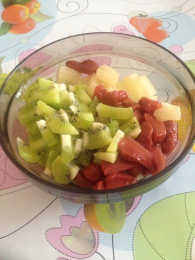 Торт "фруктовый" без выпечки - Шаг 4