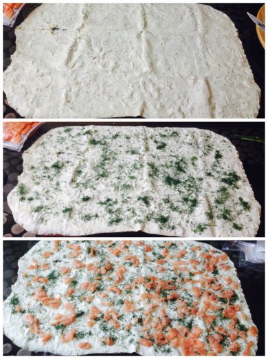 Рулетик с копченым лососем - Шаг 2