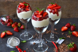 Быстрый чизкейк в бокале