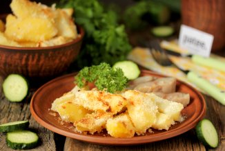 Картофель в сухарях