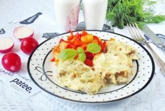 Говяжья печень запеченная в молоке