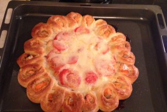 Пирог с семгой