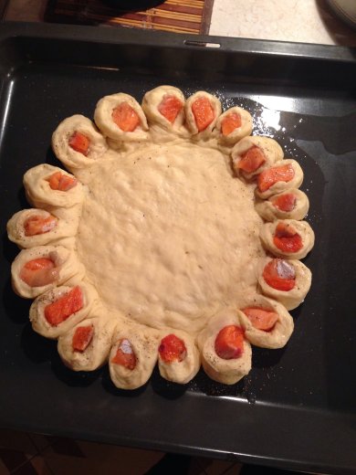 Пирог с семгой - Шаг 1