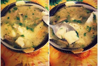 Грибной суп с галушками
