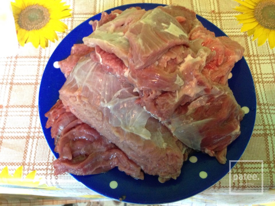 Бефстроганов с рисом - Шаг 1