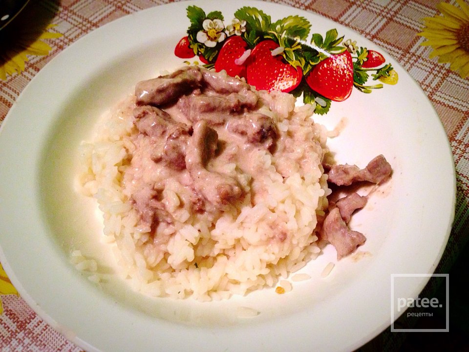 Бефстроганов с рисом - Шаг 4