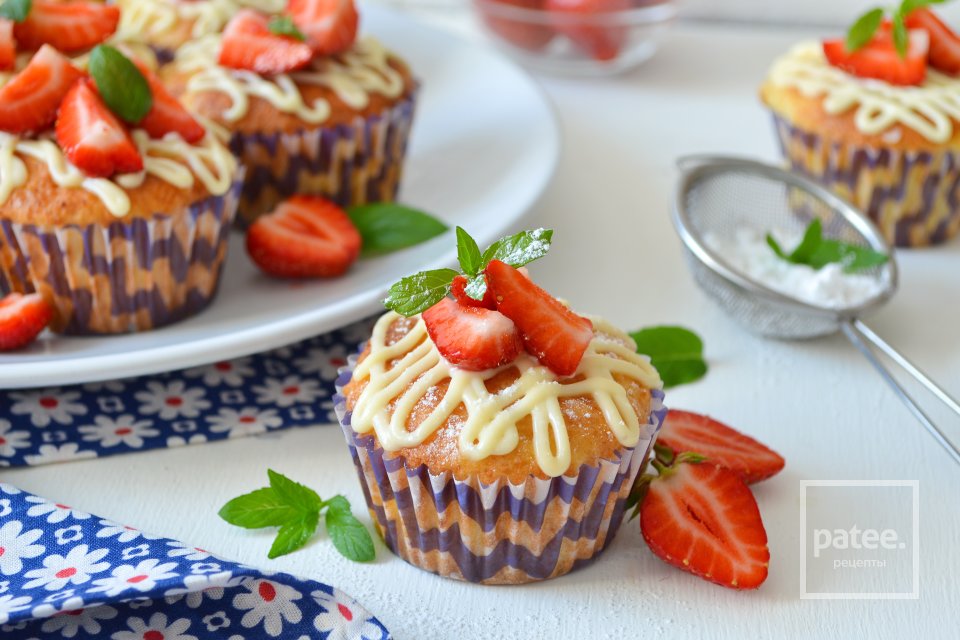 Творожные кексы со сливочной глазурью - Шаг 15