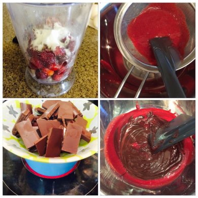 Шоколадно-клубничный сборный тарт - Шаг 1