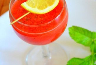 Арбузный фреш с лимоном и мятой
