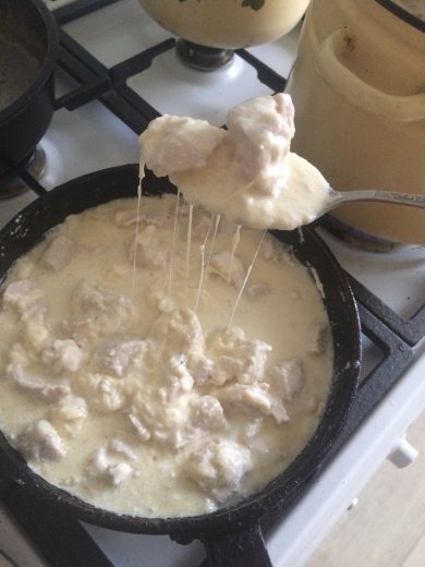 Курица в сливочно-сырном соусе - Шаг 5