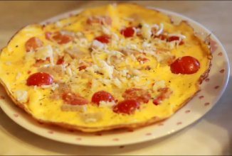 Домашний омлет с овощами