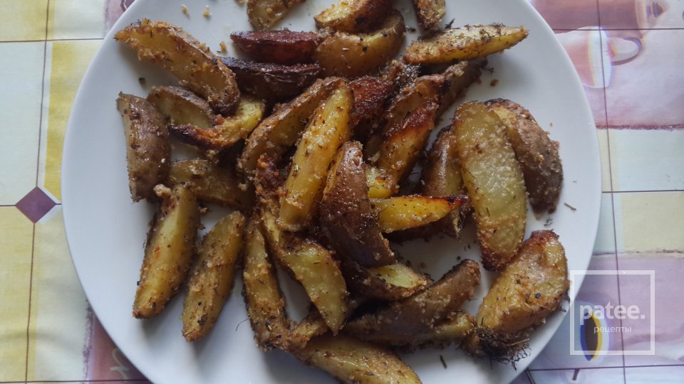 Запечённая картошка дольками - Шаг 3