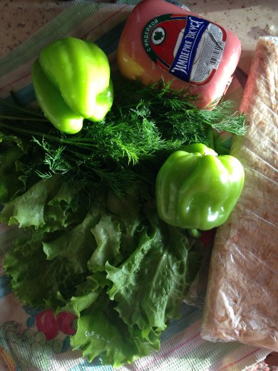 Рулет из лаваша - Шаг 1