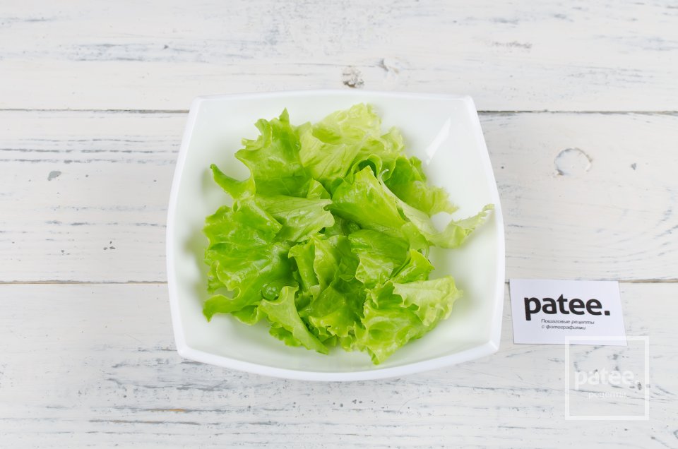 Салат из печени трески с лимонной заправкой - Шаг 2