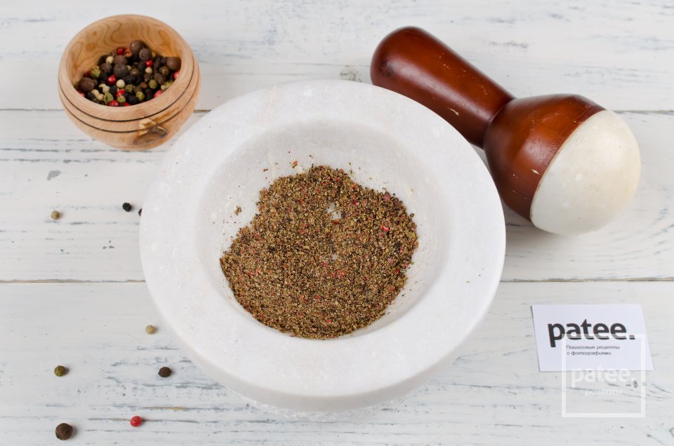 Салат из печени трески с лимонной заправкой - Шаг 11