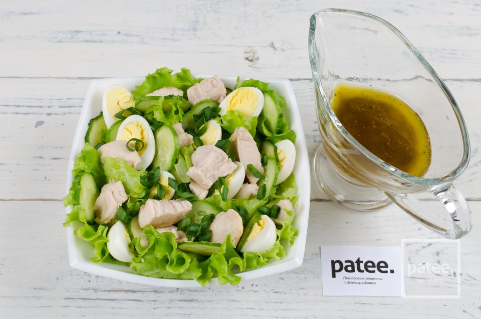 Салат из печени трески с лимонной заправкой - Шаг 14