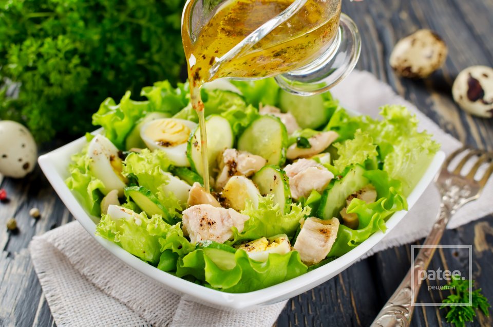 Салат из печени трески с лимонной заправкой - Шаг 15