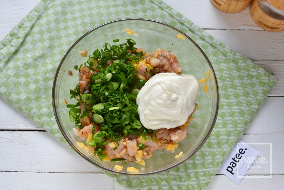 Запеченные шампиньоны с начинкой из курицы и сыра - Шаг 12