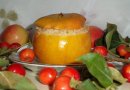 Печеные яблоки фаршированные рисом