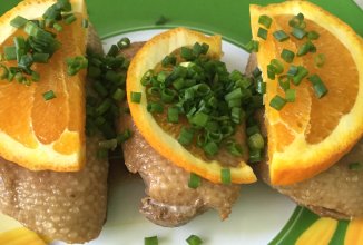 Утиное филе в апельсиновом соусе