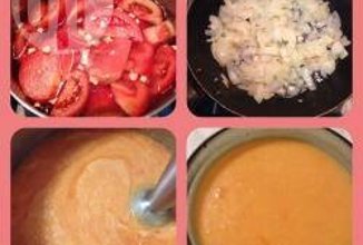 Томатный суп с сыром