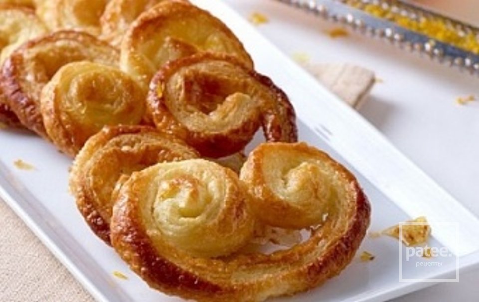 Слоеное печенье "Ушки" - Шаг 6