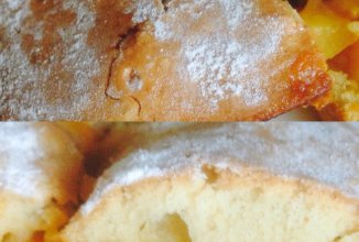 Кекс с абрикосами и нектаринами