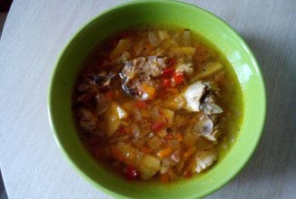 Суп со скумбрией