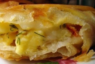 Лаваш с копченым сыром