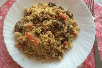 Плов из кускуса и утиной грудки