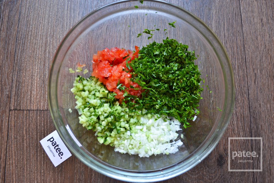 Салат с булгуром и мятой - Шаг 9