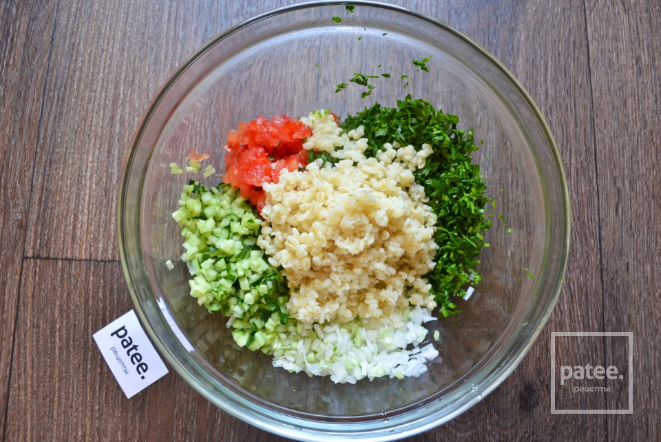 Салат с булгуром и мятой - Шаг 14