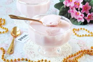 Суфле из творога с киселем