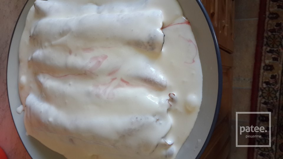 Блинный десерт со свежей клубникой - Шаг 10