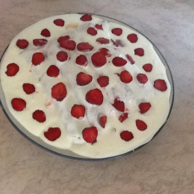 Блинный десерт со свежей клубникой - Шаг 11