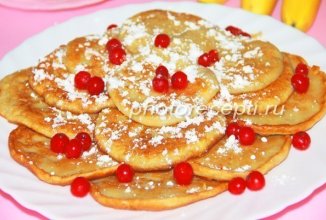 банановые оладьи