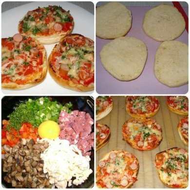 Супер-быстрые булочки-пиццы - Шаг 2