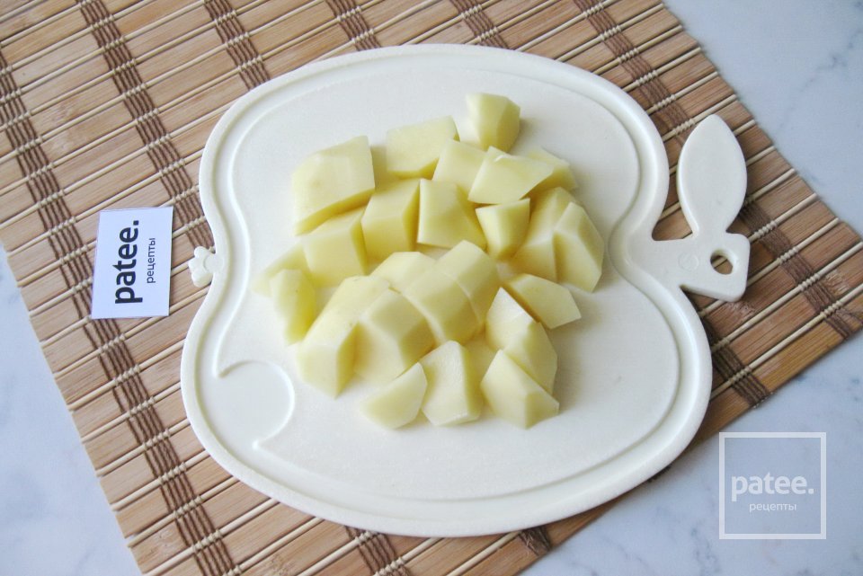 Суп со шпинатом и зеленым горошком - Шаг 2