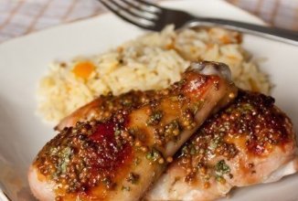 Курица в медово-горчичном маринаде