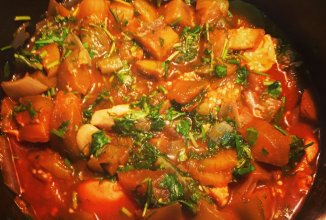 Тушеная курица с баклажанами! Очень вкусно!!!!