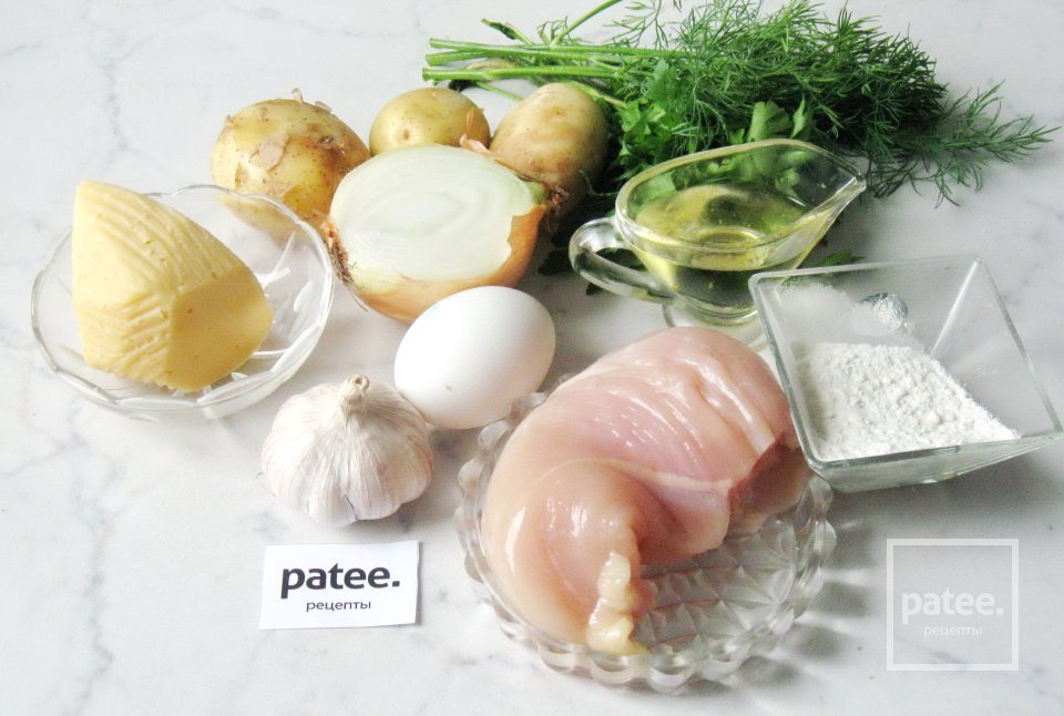 Куриные котлеты с картофелем и сыром - Шаг 1