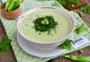 Сливочный суп-пюре из зеленого горошка