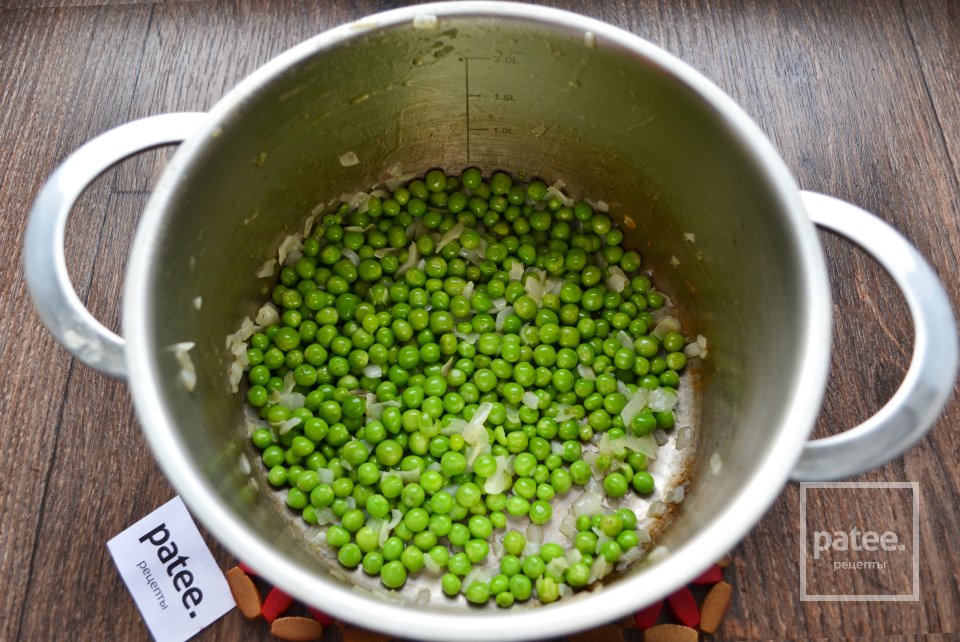 Сливочный суп-пюре из зеленого горошка - Шаг 8